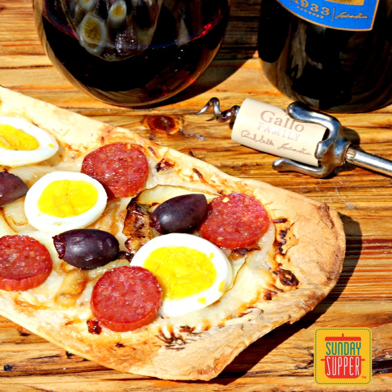 Portuguese Flatbread Pizza #SundaySupper 