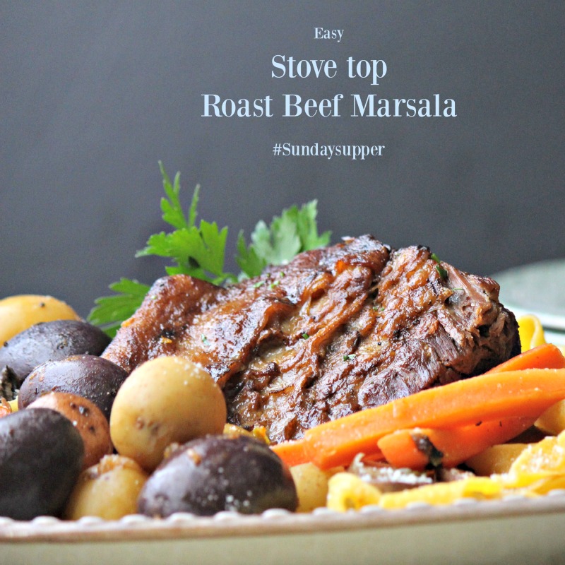 Easy Roast Beef Marsala #SundaySupper www.familyfoodierecipes.com