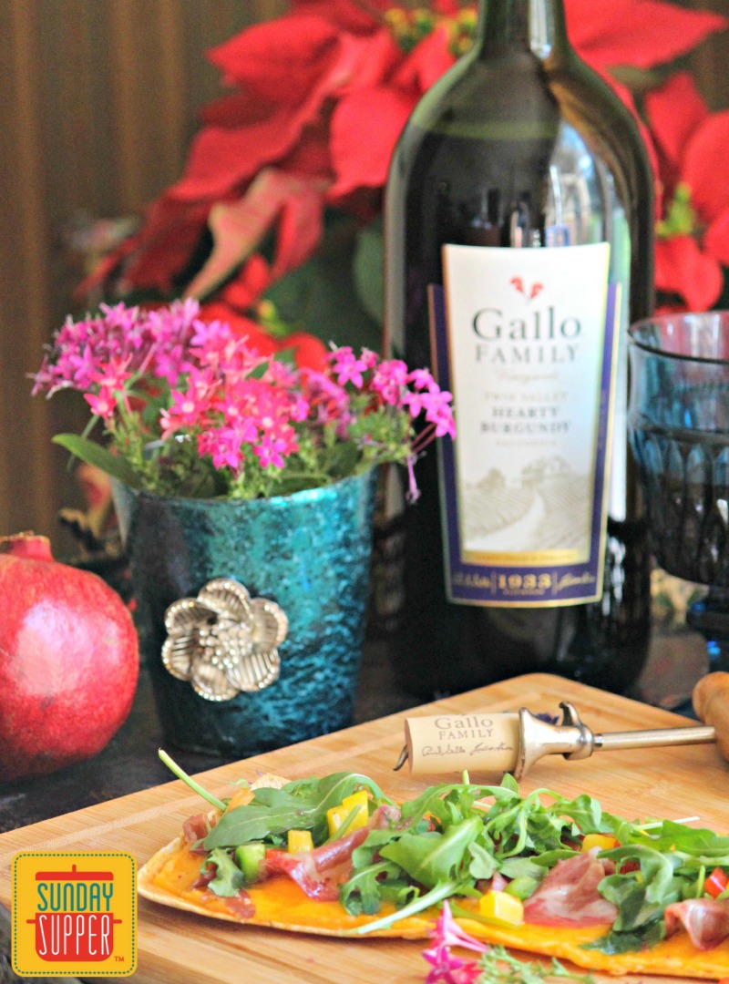 Italian Hoagie Flatbread #SundaySupper