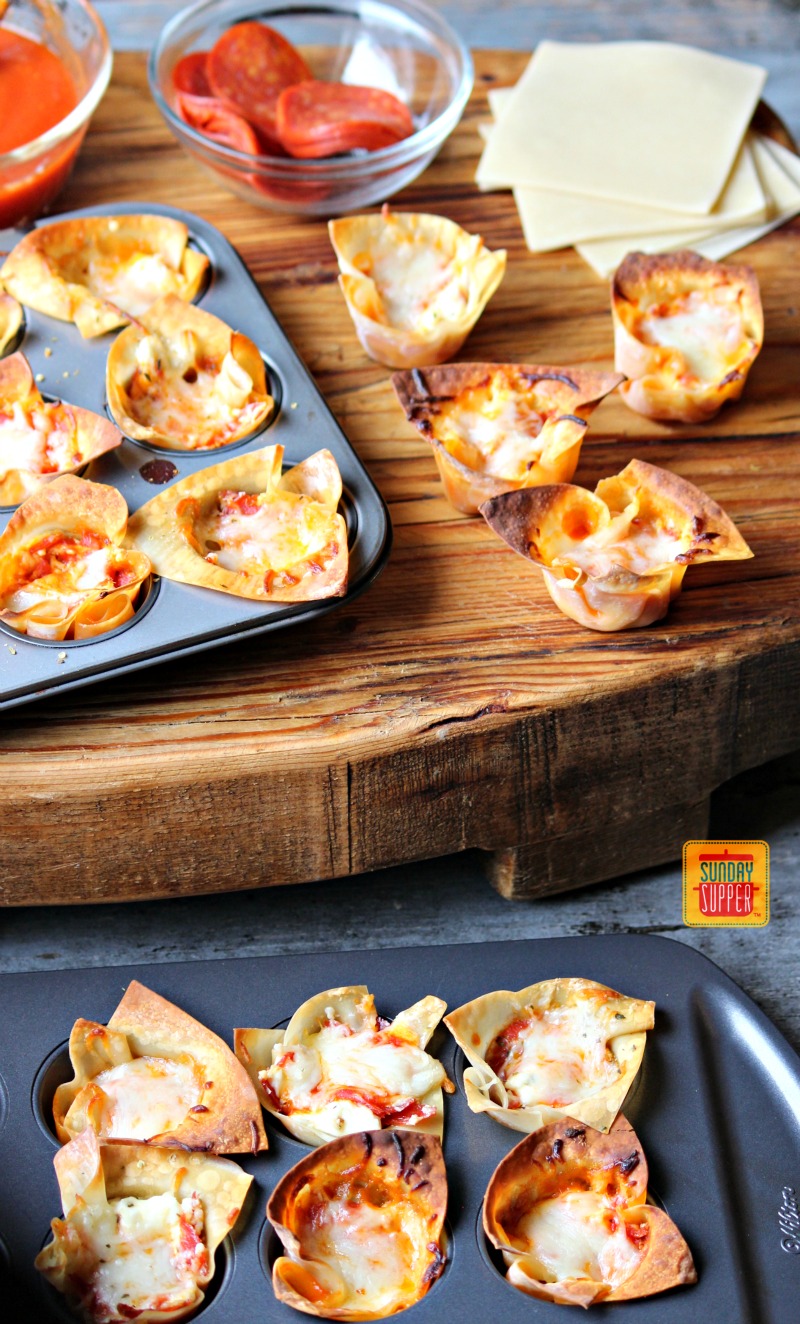 Pepperoni Pizza Bites #SundaySupper 