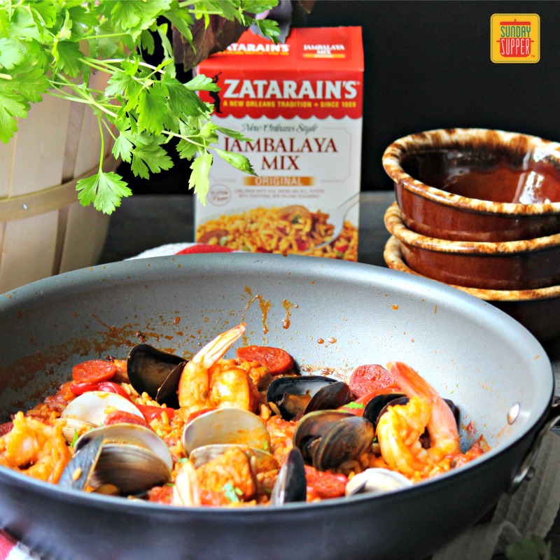 Portuguese Style Jambalaya #SundaySupper 