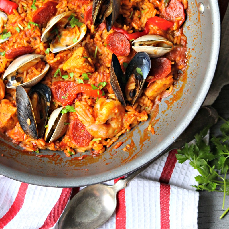 Portuguese Style Jambalaya #SundaySupper 