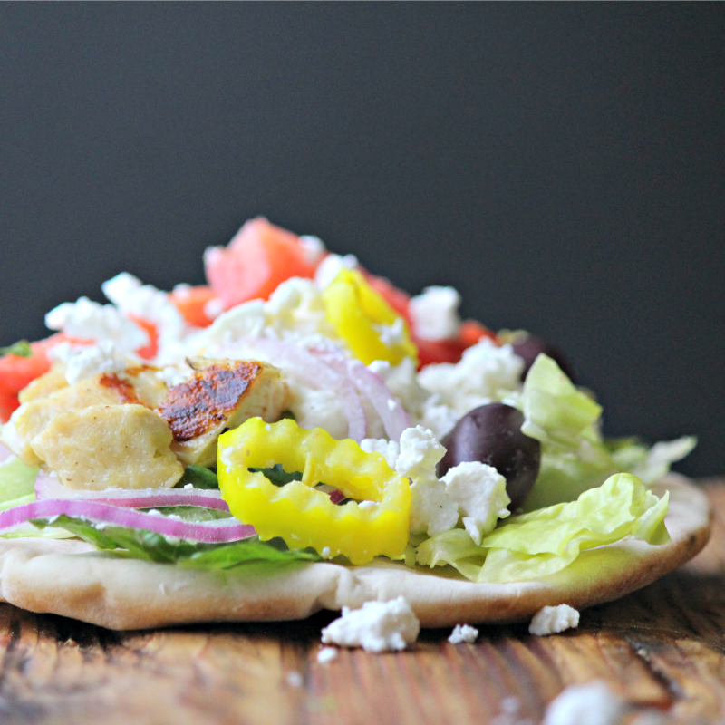 Greek Salad Flatbread