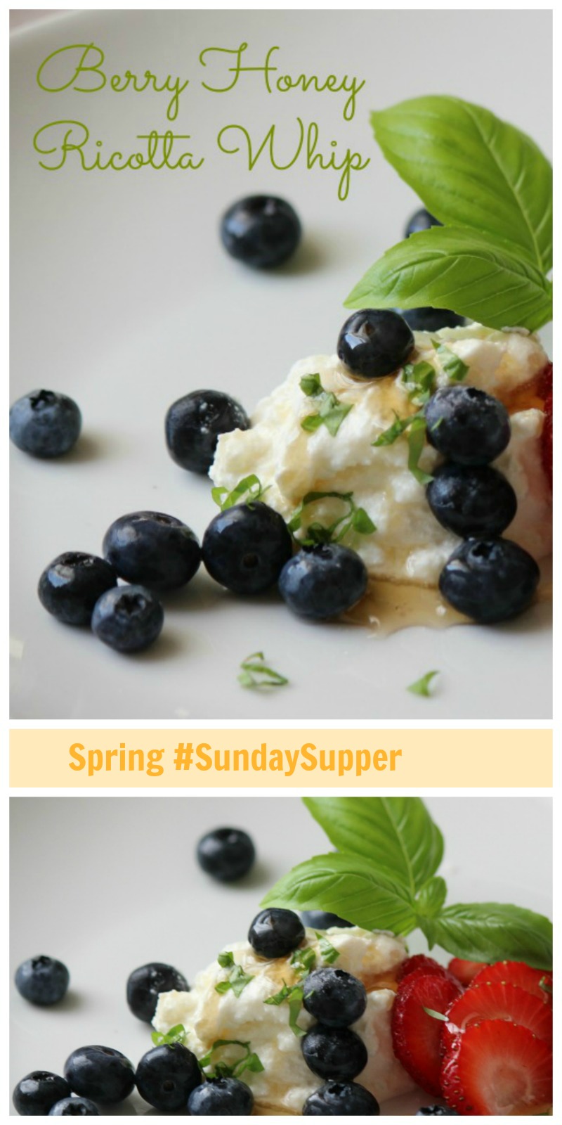 Berry Honey Ricotta Whip #SundaySupper 