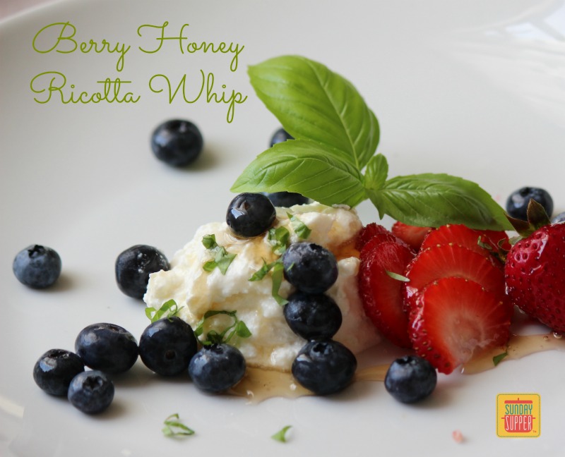 Berry Honey Ricotta Whip #SundaySupper