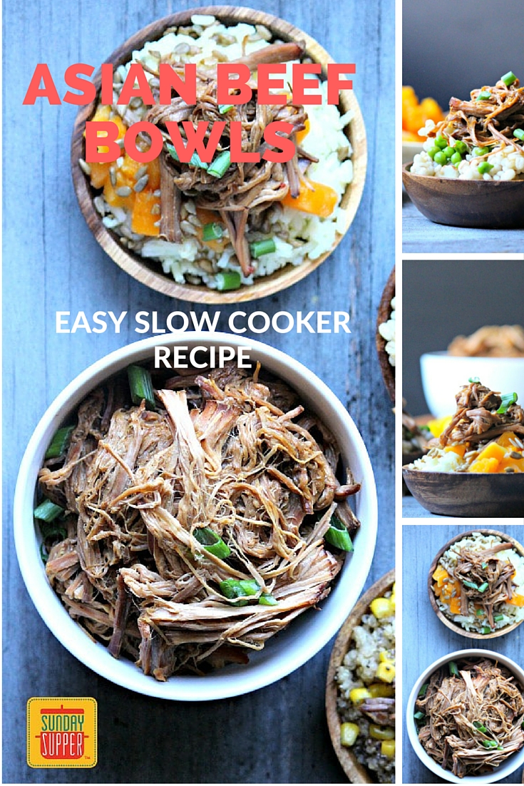 Slow Cooker Asian Beef Bowls 