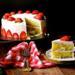Strawberry Lemon Cake {gluten-free}  #WeekdaySupper