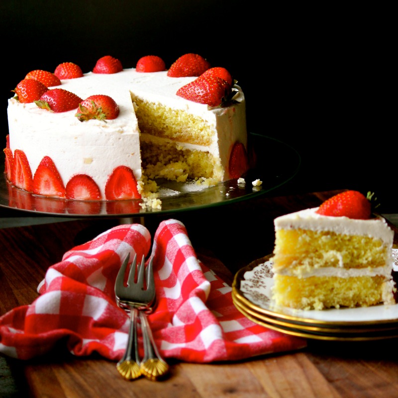 Strawberry Lemon Cake #WeekdaySupper