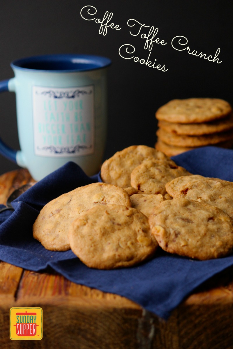 Toffee Coffee Cookie Crunch #SundaySupper 
