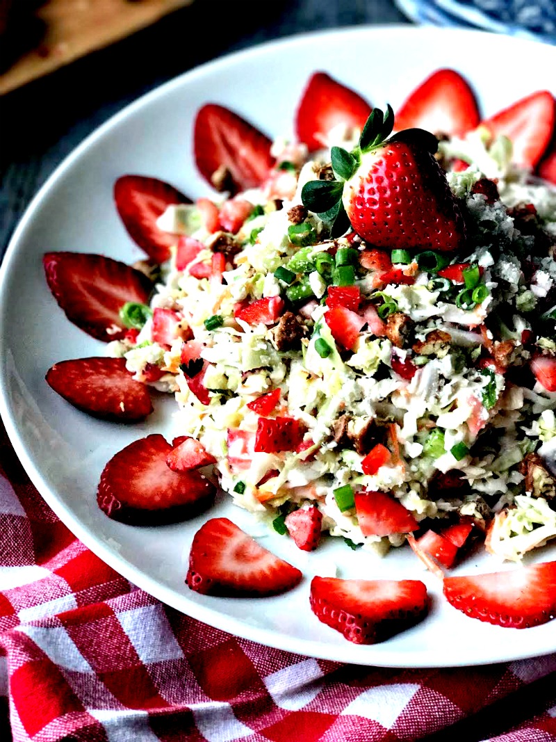 Florida Strawberry Coleslaw