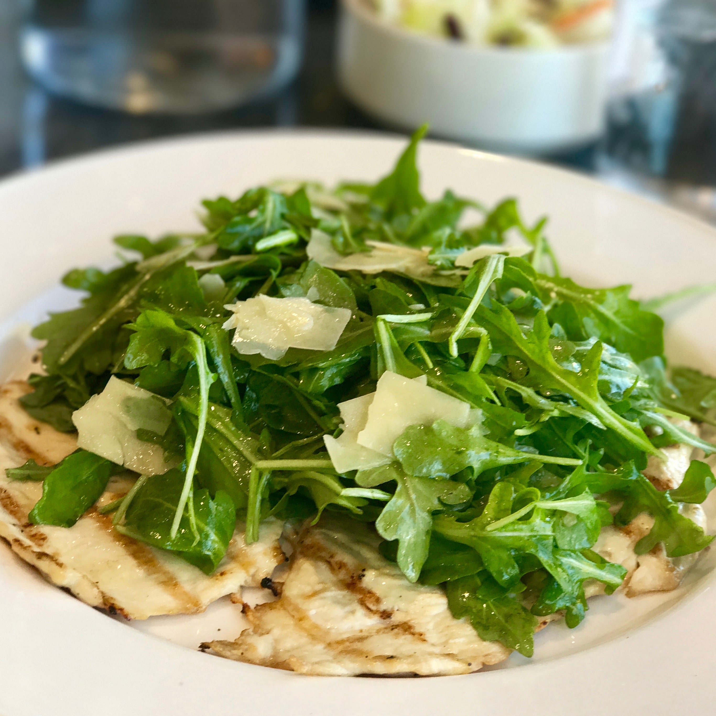 Chicken Paillard Arugula Truffle Salad #SundaySupper