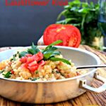Tomato Cauliflower Rice #SundaySupper