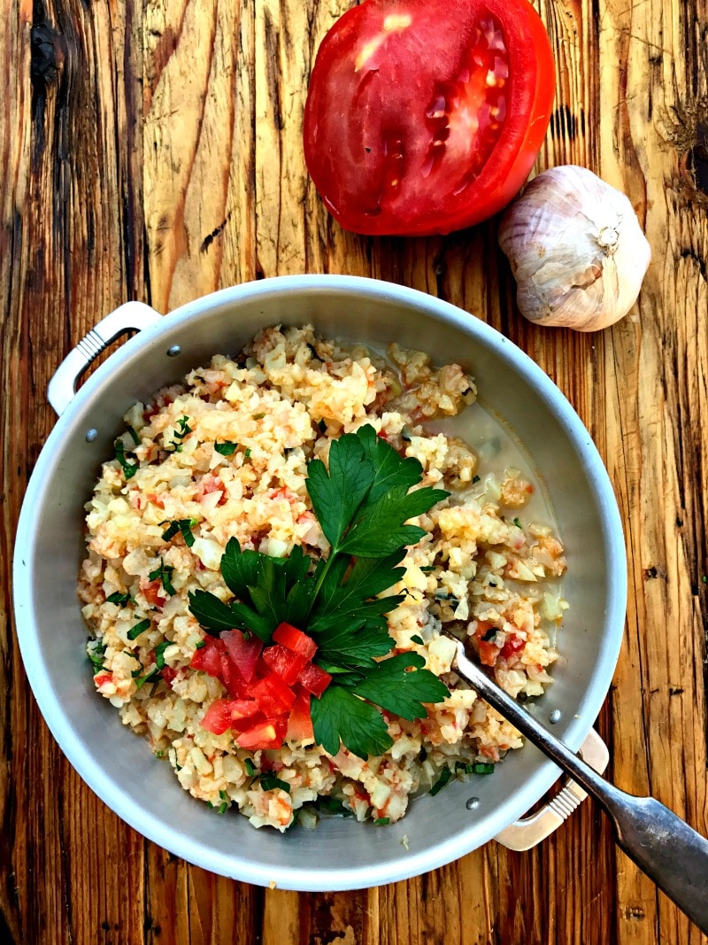 Tomato Cauliflower Rice 