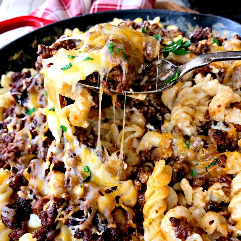 BBQ Beef Mac and Cheese