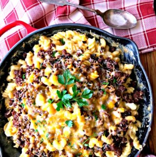 BBQ Beef Macaroni and Cheese