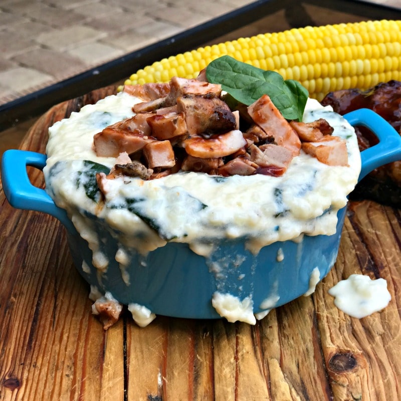 Creamy Spinach and Cauliflower Rice